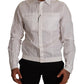 Elegant Italian White Cotton Shirt