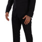 Elegant Black Three-Piece Martini Fit Suit