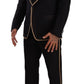 Elegant Black Silk Blend 3-Piece Suit