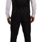 Elegant Black Silk Blend 3-Piece Suit