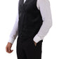 Elegant Grey Double-Breasted Dress Vest