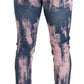 Elegant Skinny Slim Fit Denim Jeans in Tie Dye