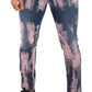 Elegant Skinny Slim Fit Denim Jeans in Tie Dye