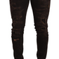 Slim Fit Distressed Skinny Denim Jeans