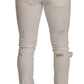 Elegant White Skinny Denim Jeans