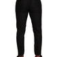 Elegant Gray Check Slim Fit Trousers