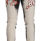 Chic Slim Fit Star Motif Denim Jeans