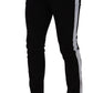 Elegant Slim-Fit Cotton Black Jeans