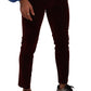 Bordeaux Slim Fit Skinny Jeans