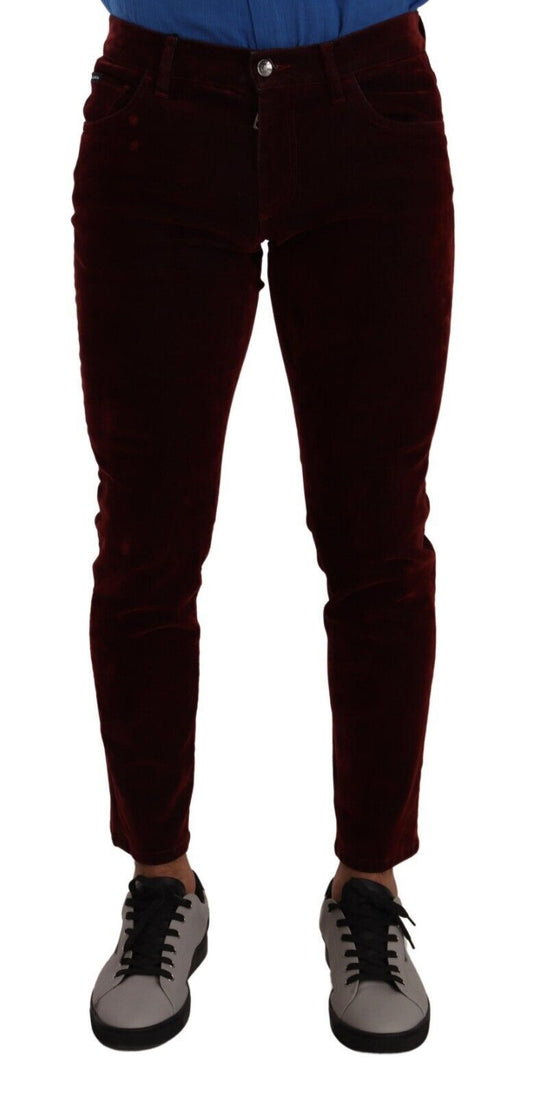 Bordeaux Slim Fit Skinny Jeans