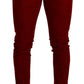 Ravishing Red Slim Fit Designer Jeans