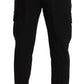 Sleek Skinny Cargo Pants in Timeless Black