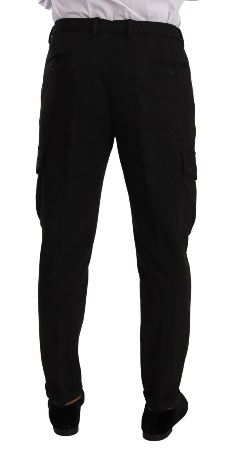 Sleek Skinny Cargo Pants in Timeless Black