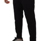 Elegant Tapered Black Cotton Chinos