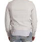 Exquisite White Leather Biker Jacket