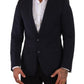 Sleek Navy Martini Slim Fit Wool Blazer