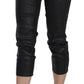 Chic Black Mid Waist Cropped Jeans