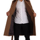 Elegant Double Breasted Wool Overcoat