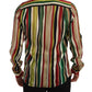 Elegant Multicolor Striped Silk Blend Shirt