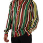 Elegant Multicolor Striped Silk Blend Shirt