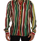 Elegant Multicolor Striped Silk Blend Shirt