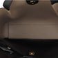 Emilia Large East West Black Pebbled Leather Tote Handbag Purse Bag