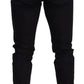 Elegant Slim Fit Skinny Jeans in Dark Blue