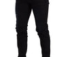 Elegant Slim Fit Skinny Jeans in Dark Blue