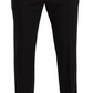 Elegant Cropped Wool Stretch Pants