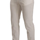 Elegant Slim Fit Cotton Trousers