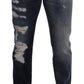 Chic Tattered Denim Jeans