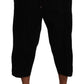 Elegant Black Cropped Torero Pants