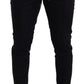 Elegant Dark Blue Skinny Jogging Pants