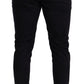 Elegant Dark Blue Skinny Jogging Pants