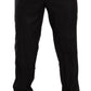 Elegant Striped Wool-Silk Dress Pants