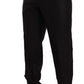 Elegant Striped Wool-Silk Dress Pants