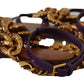 Purple Heart Chain Gladiator Flats