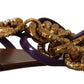 Purple Heart Chain Gladiator Flats