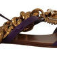 Purple Heart Chain Gladiator Flats