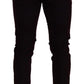 Elegant Burgundy Slim Fit Denim