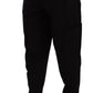 Chic Black Cargo Pants with Stretch Comfort