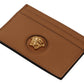 Elegant Medusa Calf Leather Card Holder