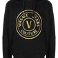 Chic Black Hooded Sweatshirt