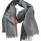 Elegant Gray Italian Cotton Scarf