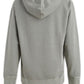 Elegant Grey Cotton Hooded Sweatshirt