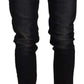 Chic Black Washed Skinny Jeans for Her