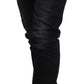 Chic Black Washed Skinny Jeans for Her