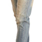 Chic Light Blue Skinny Cotton Jeans