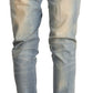 Chic Light Blue Skinny Cotton Jeans