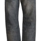 Chic Gray Washed Straight Cut Jeans